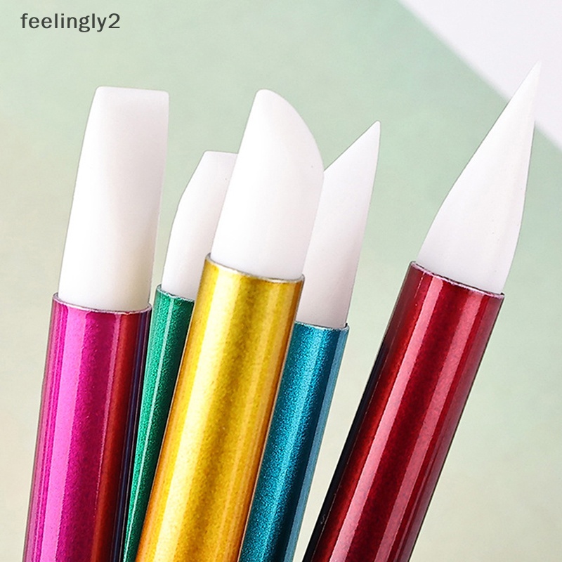 Set 5 Bút Hai Đầu Đính Đá Trang Trí Móng Tay Nghệ Thuật