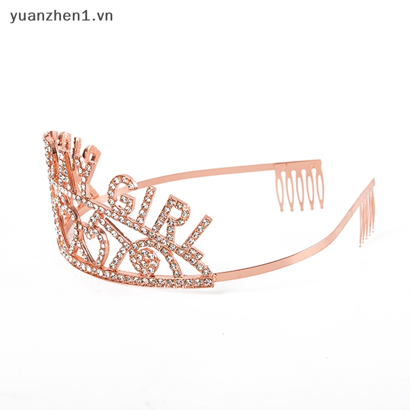 Vương Miện Đính Đá Pha Lê Lấp Lánh Kỉ Niệm Sinh Nhật 18 21