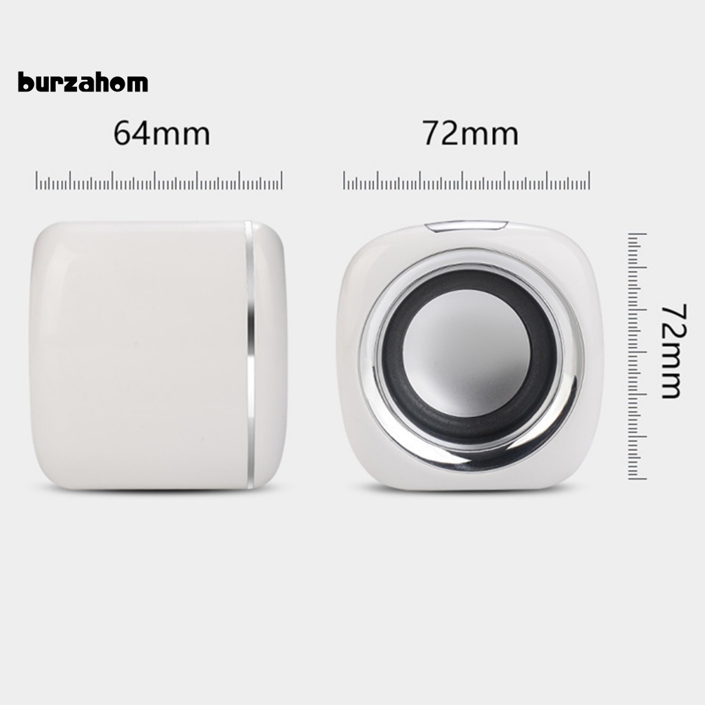 Set 2 Loa Âm Thanh Subwoofer Có Nút Điều Chỉnh Âm Lượng Cho Laptop Máy Tính Để Bàn