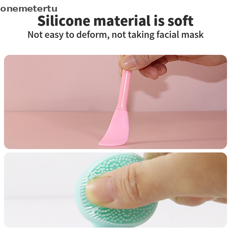 Cọ Silicone Hai Đầu Tẩy Tế Bào Chết Chăm Sóc Da onemetertu