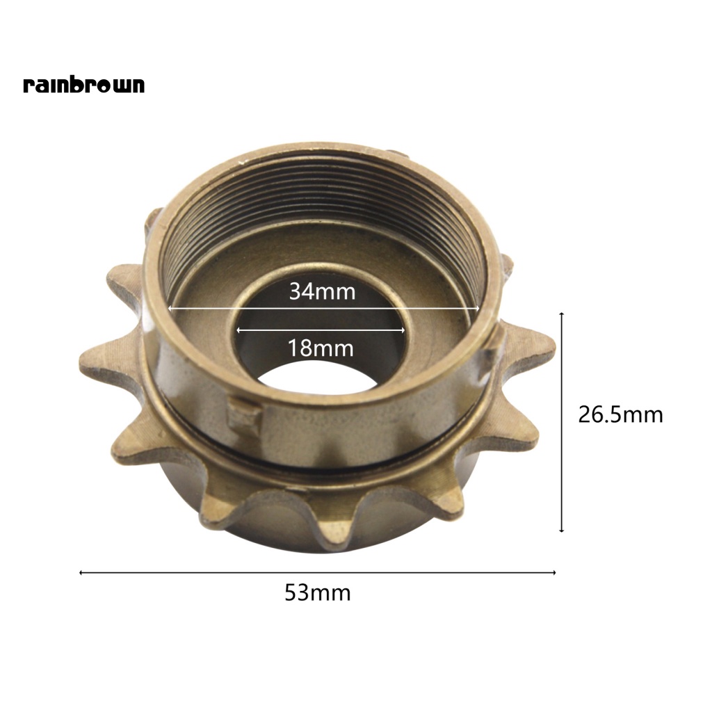 &lt; Rainbrown &gt; Líp Xe Đạp Mini 12T Lắp Đặt Không Dễ Bị Biến Dạng Dễ Dàng Hữu Ích