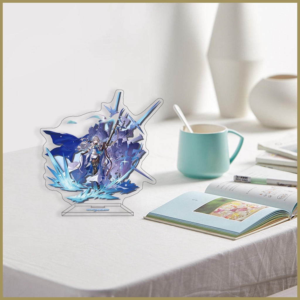 Biển Báo Hình Nhân Vật Alan Esta Bailu Bronya Danheng Màu Đen 16cm Bằng Acrylic