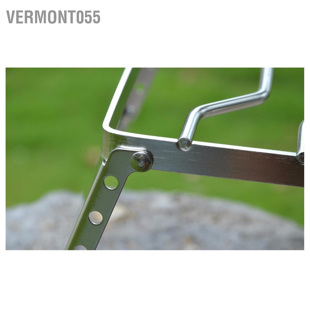 Vermont055 Vỉ nướng lửa trại có thể gập lại Chiều cao điều chỉnh Tải trọng 20kg Chống rỉ sét bằng thép không gỉ