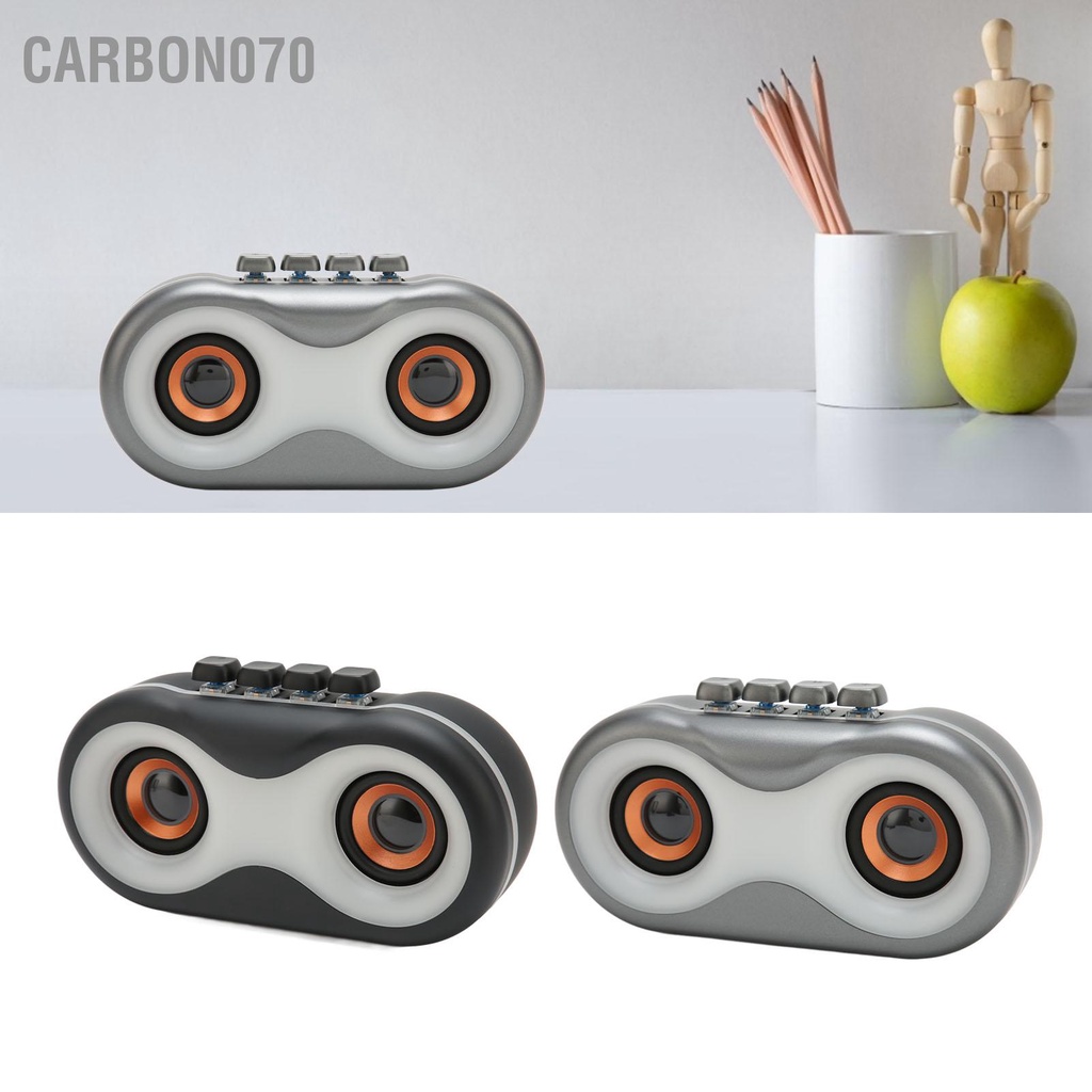 Carbon070 Loa Bluetooth Mini Di Động Đèn Màu RGB Kép Siêu Trầm Không Dây Dành Cho Ngoài Trời