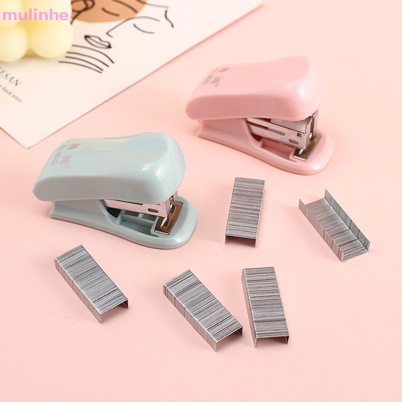 Mulinhe Morandi Bộ Dụng Cụ Dập Ghim Mini Hình Động Vật Hoạt Hình Dễ Thương Di Động Cho Học Sinh / Văn Phòng / Trường Học vn