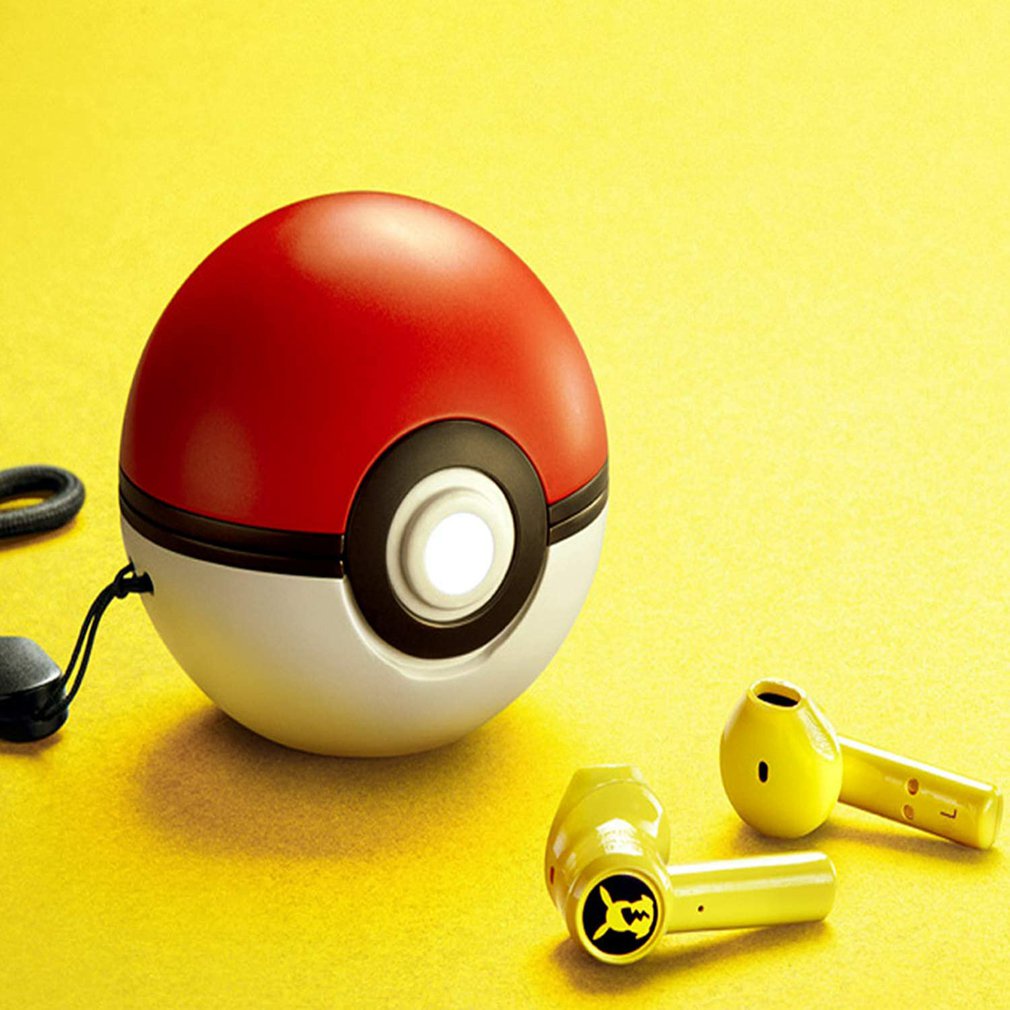 Takara-Tomy 2021 Wireless In-Ear Headphones Touch Control Pokeball Design Charging Compartment 5.0 [Q/11]
