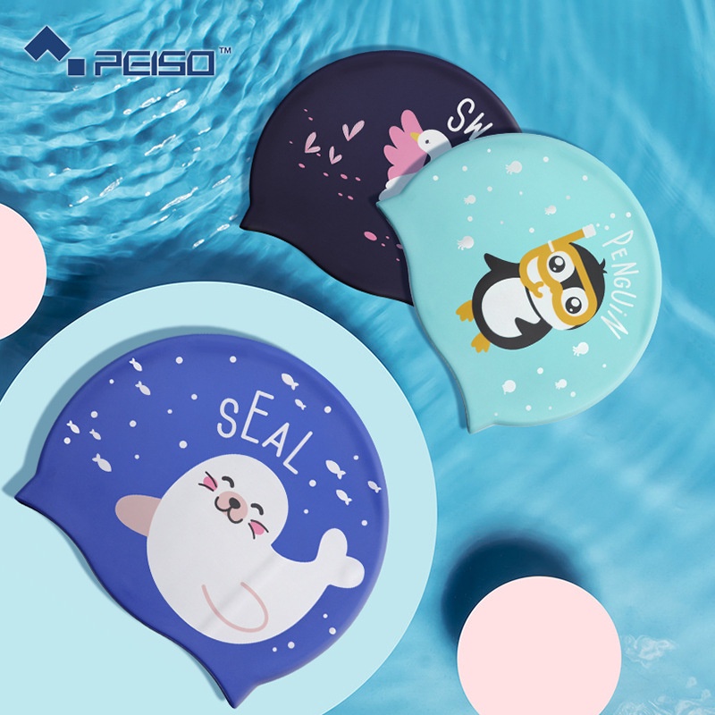 Mũ Bơi Silicon Unisex Thời Trang Mới Cho Trẻ Em