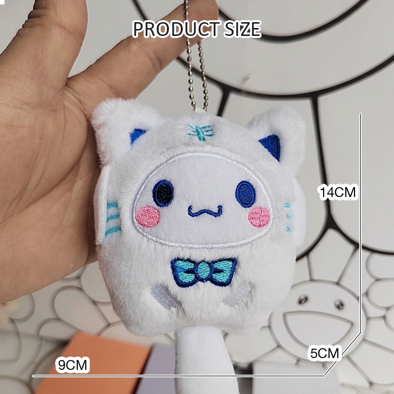 MOUSSON Móc Khóa Hình Chú Chó Yugui Nhồi Bông Dễ Thương