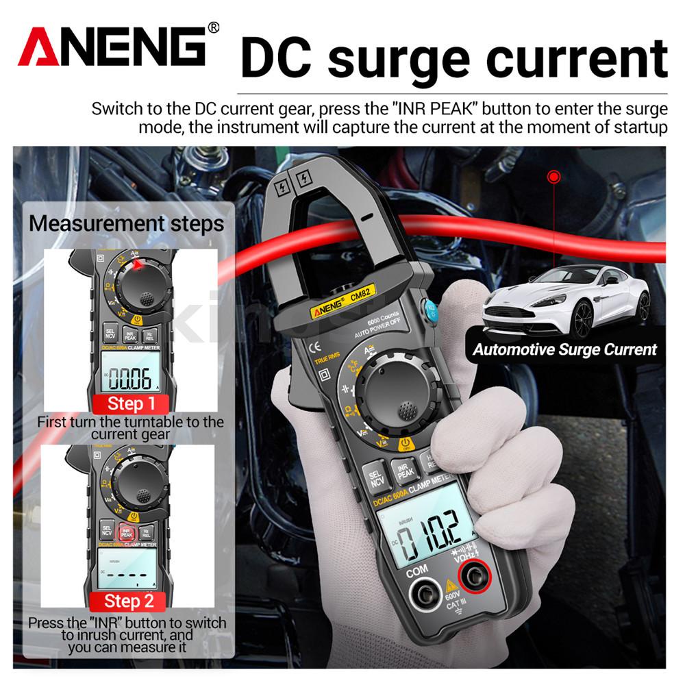 Kẹp Vạn Năng Kế ANENG CM82 DC / AC 600A 6000 Chuyên Dụng