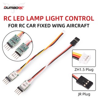 Dumborc rc bộ điều khiển đèn led công tắc bảng điều khiển hệ thống bật / tắt 3ch cho xe rc rc xe mini xe cố định cánh phụ kiện máy bay