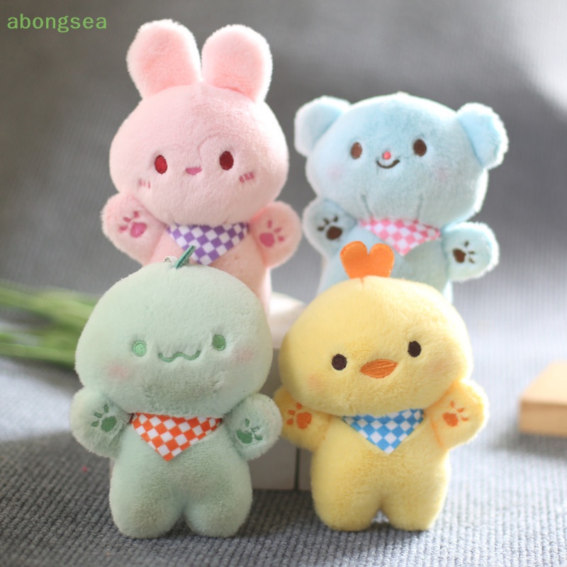 1 Móc Khóa Hình Gà / Gấu / Thỏ Nhồi Bông Đáng Yêu