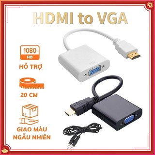 Cáp chuyển đổi hdmi to vga hdmi cáp hdmi sang vga có audio cao cấp dài 20cm full hd 1080p