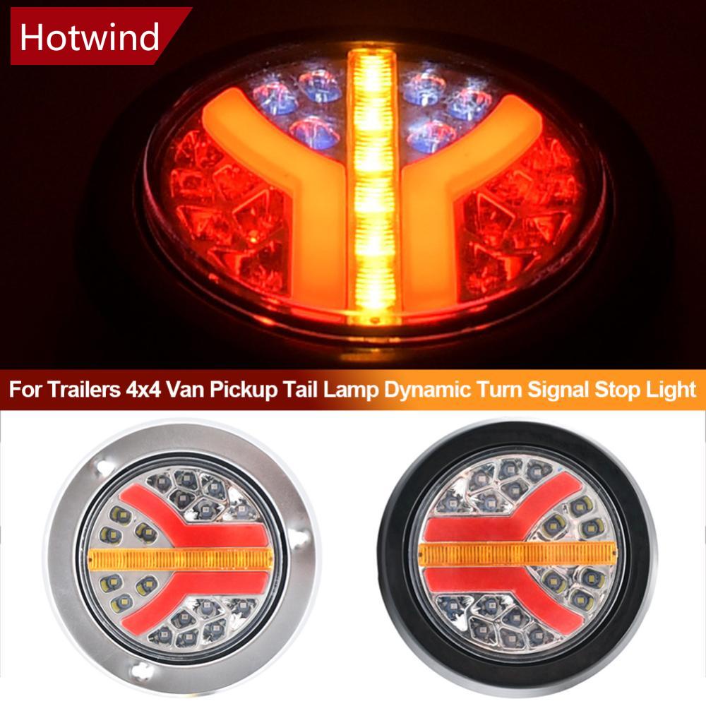 Đèn LED Tròn 24V Đa Năng Gắn Đuôi Xe Tải Trailers 4x4 Van Pickup I5R2