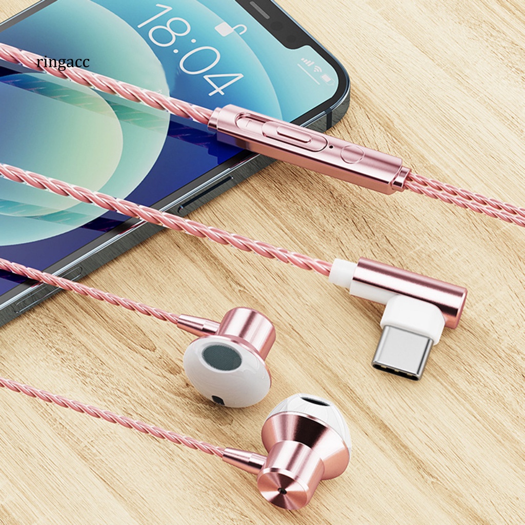 Tai Nghe Nhét Trong Có Dây Điều Khiển Và Mic Loại C Phong Cách Thể Thao Cho Điện Thoại Di Động