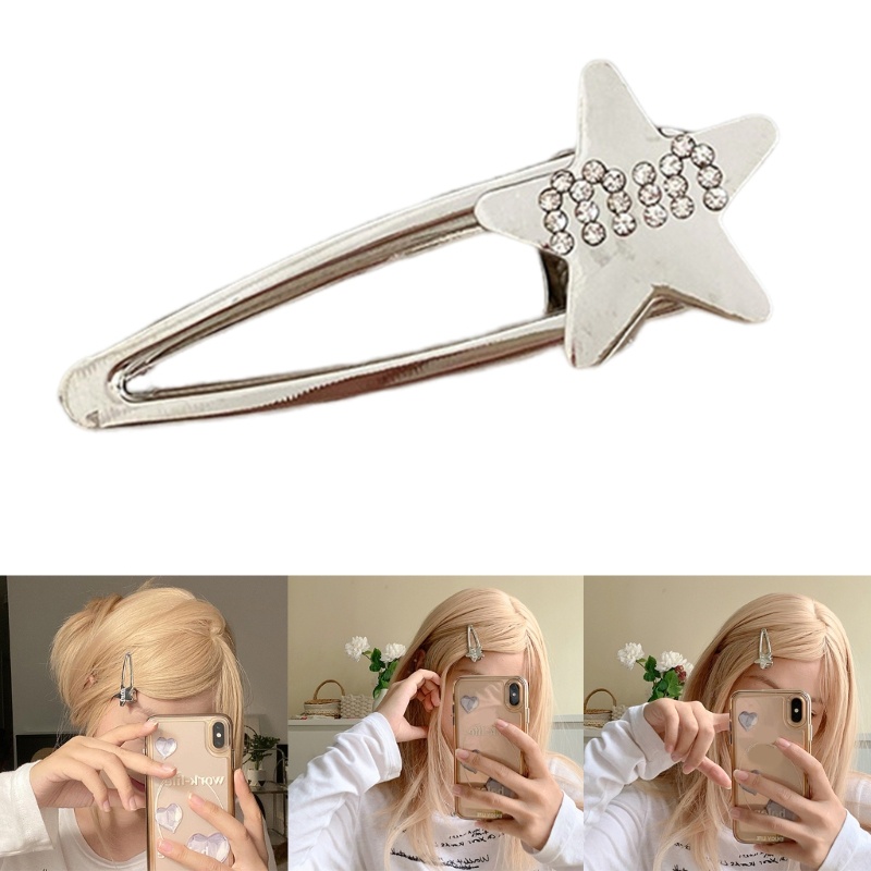 Kẹp Tóc Ngôi Sao Mini Y2K Lấp Lánh Ngọt Ngào Dễ Thương