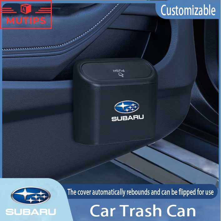 Thùng Rác Mini Bằng ABS Chống Thấm Nước Cho Xe Hơi Subaru XV Impreza WRX sti Crosstrek Forester Outback Levorg BRZ