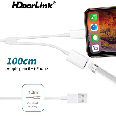 Cáp Sạc HdoorLink 2 Trong 1 Cho Apple Pencil 1 Ipad Pro