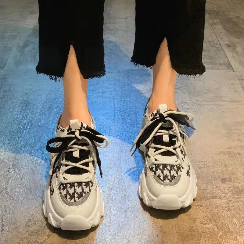 Giày thể thao đế cao tăng chiều cao thông thường giày n giày sneaker nữ AA6343