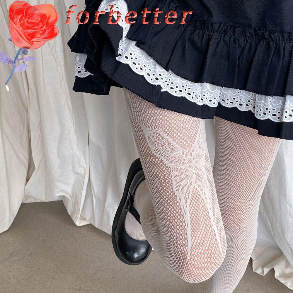 Quần Tất In Hình Bướm Đơn Giản Màu Sắc Ngọt Ngào Phong Cách Harajuku Hàn Quốc Cho Nữ