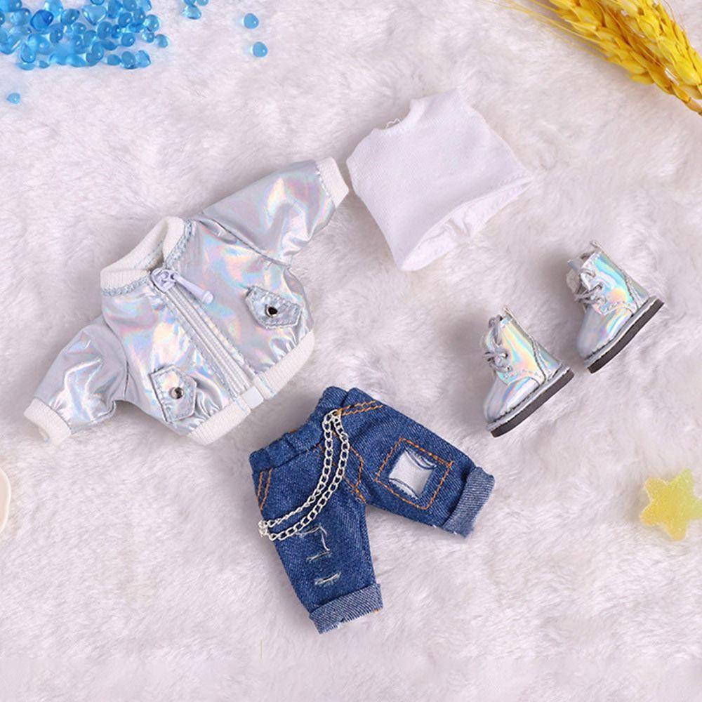 Bộ Áo Hoodie Phối Quần Rách Thời Trang Chất Lượng Cao Cho Búp Bê Tỷ Lệ 1 / 12