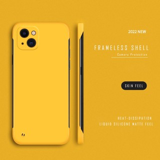 Ốp Điện Thoại PC Cứng Siêu Mỏng Không Viền Cho IPhone 11 13 14 Pro Max 14 Plus