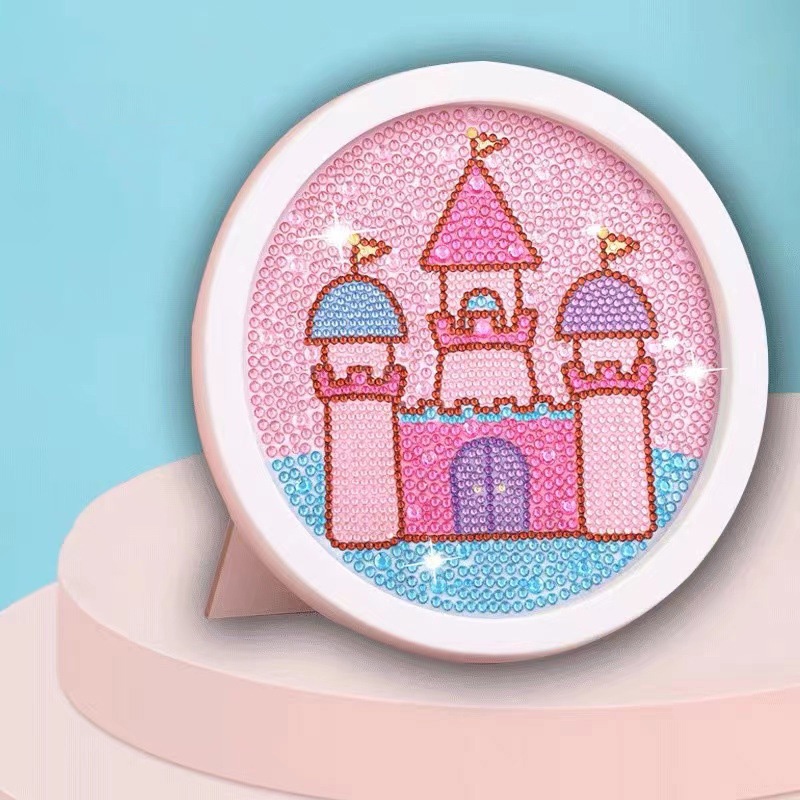 Khung Tranh Đính Đá Tự Làm Họa Tiết Hoạt Hình Dễ Thương Cho Bé