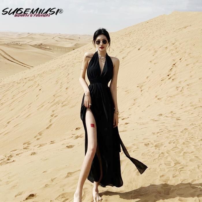 Sugemiusi Desert Đầm Đi Biển Mùa Hè Màu Đen Đẹp Mắt