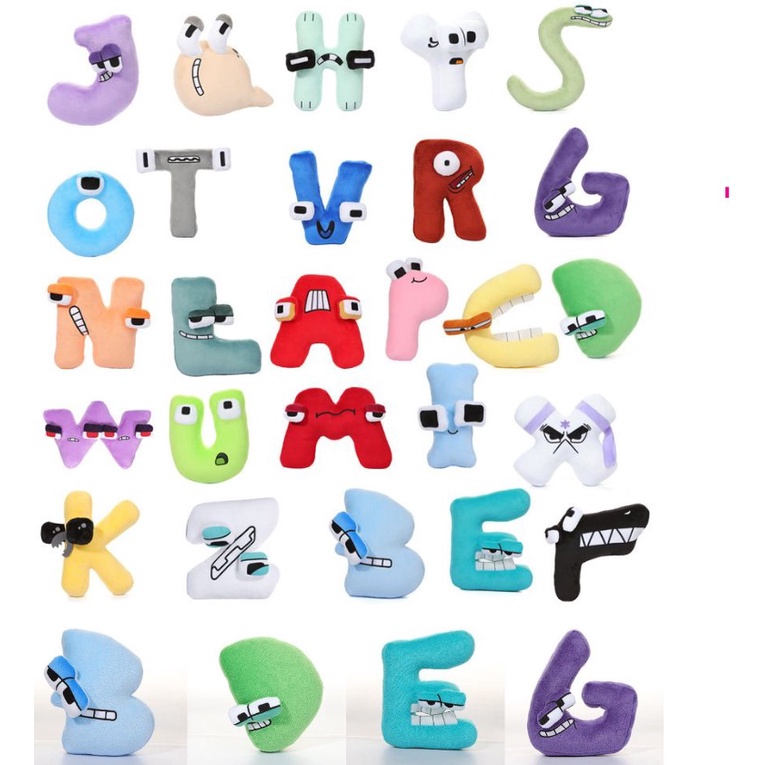 Thú Nhồi Bông Mềm Mại Hình Chữ Cái Alphabet Dễ Thương Cho Bé