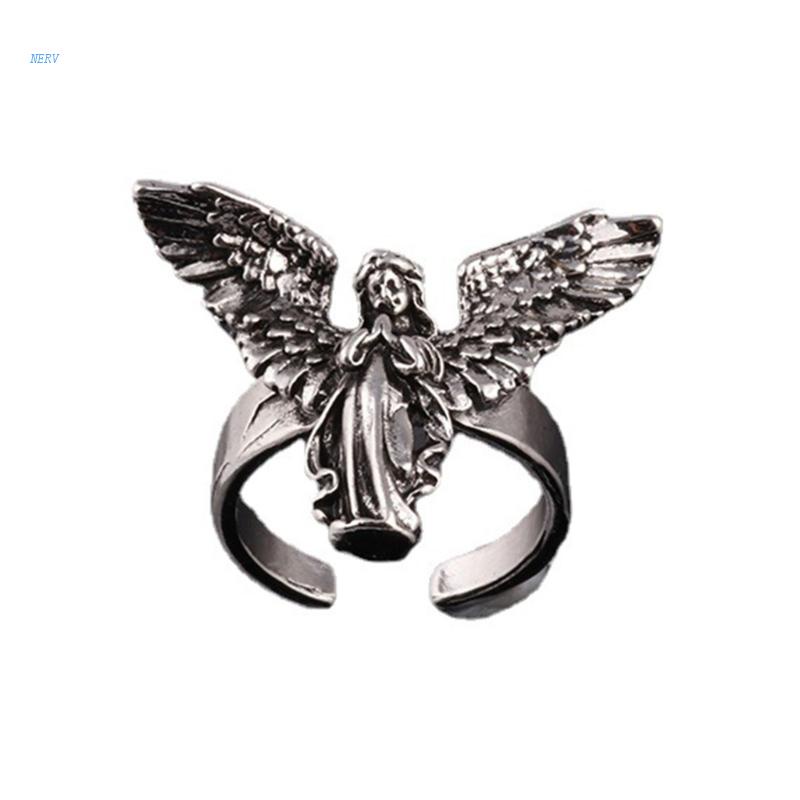 Nhẫn Hợp Kim Hình Thiên Thần Có Thể Điều Chỉnh Kích Cỡ