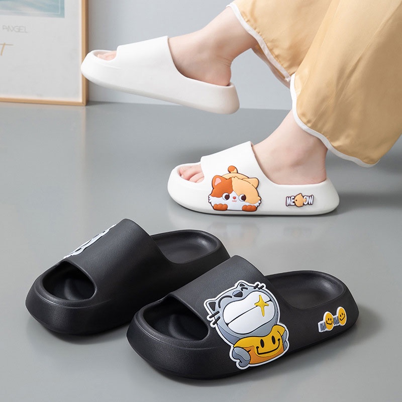 BAILUDAREN.Dép quai ngang  bằng eva đế dày chống trượt thời trang cho nữ