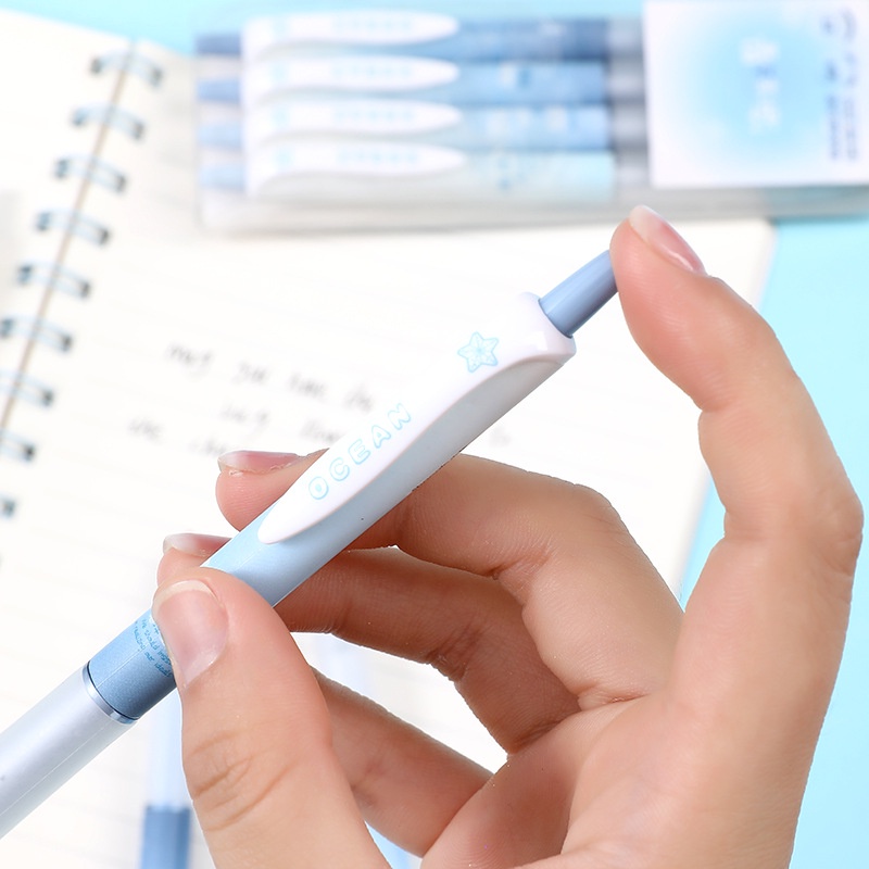 Set 4 Bút Bi Mực Đen Thiết Kế Sáng Tạo