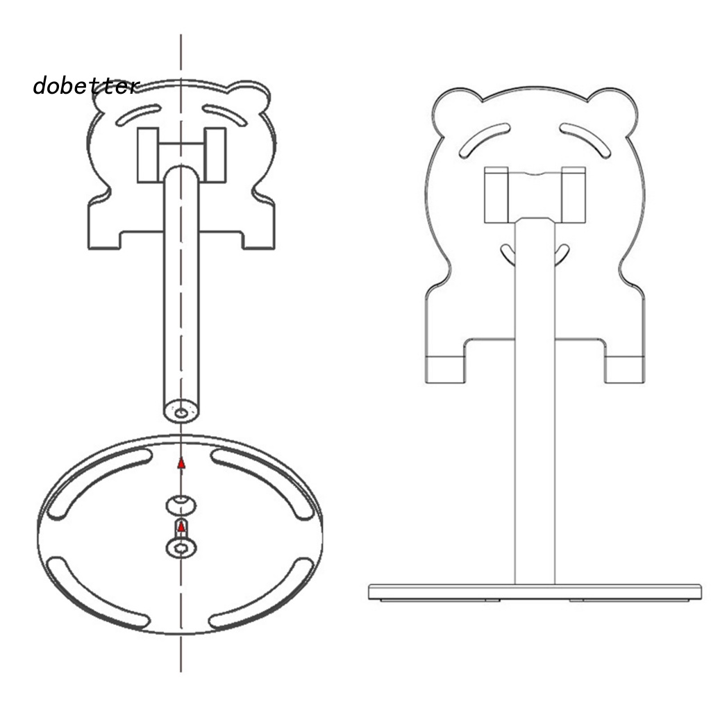 Giá Đỡ Điện Thoại Hình Gấu Có Thể Điều Chỉnh Để Bàn