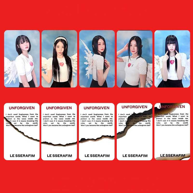 Set 5 Tấm Ảnh Lomo Card Lesserafim WVS