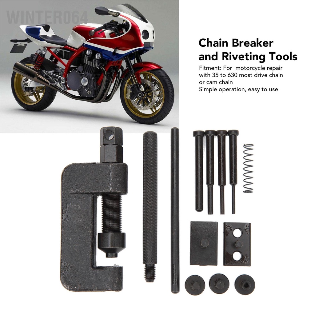 Winter064 Máy Cắt Xích Bộ Dụng Cụ Đinh Tán Di Động Cho Bảo Dưỡng Xe