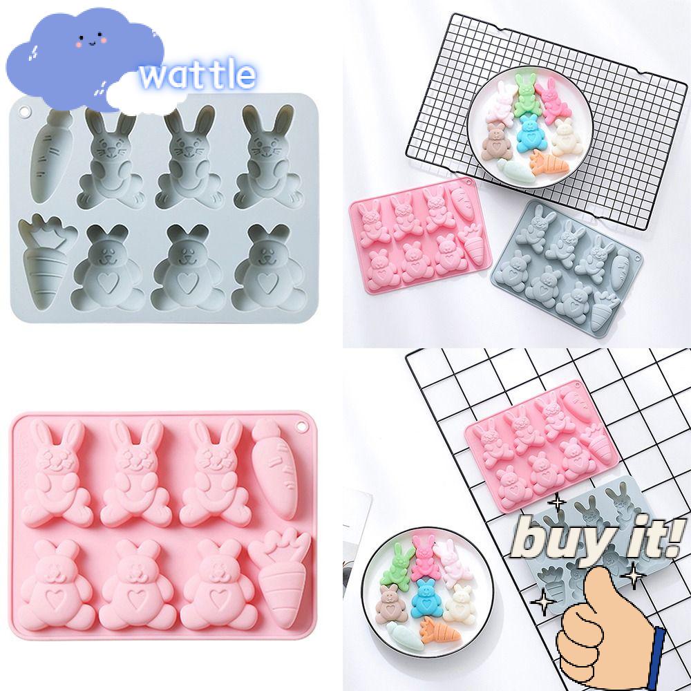 Khuôn Silicone Làm Xà Phòng 8 Ngăn DIY