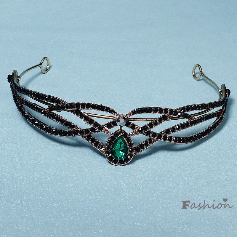 Vương Miện Hợp Kim Đính Đá Sang Trọng Cho Cô Dâu