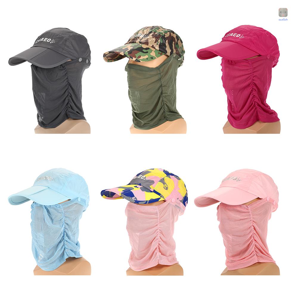 Mũ Chống Nắng Có Tấm Che Mặt Và Cổ Có Thể Tháo Rời Cho Hoạt Động Ngoài Trời