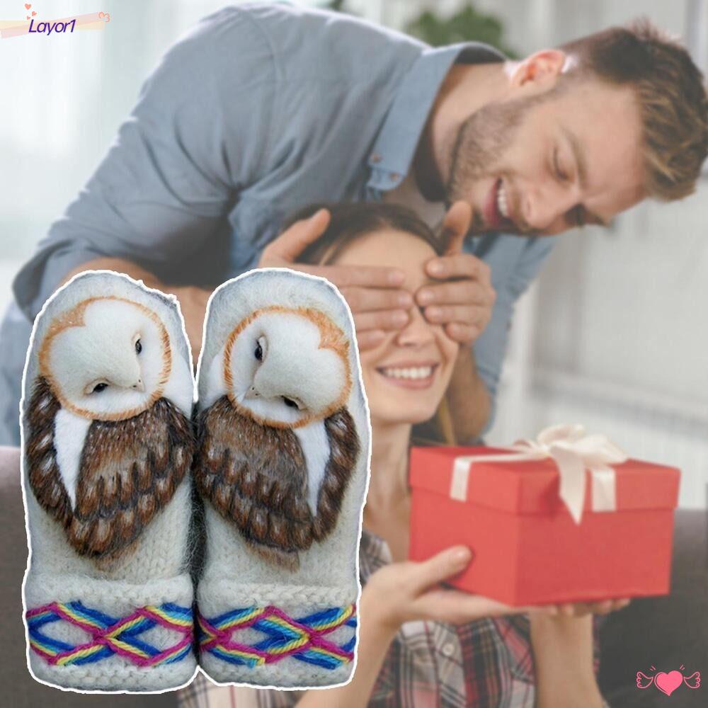 Găng Tay Len Dệt Kim Cao Cấp Giữ Ấm Mùa Đông LAYOR1