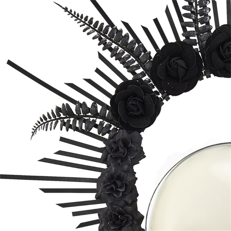 Han Mary HaloCrown Cài Tóc Hình Vương Miện Nữ Thần Hoa Goth