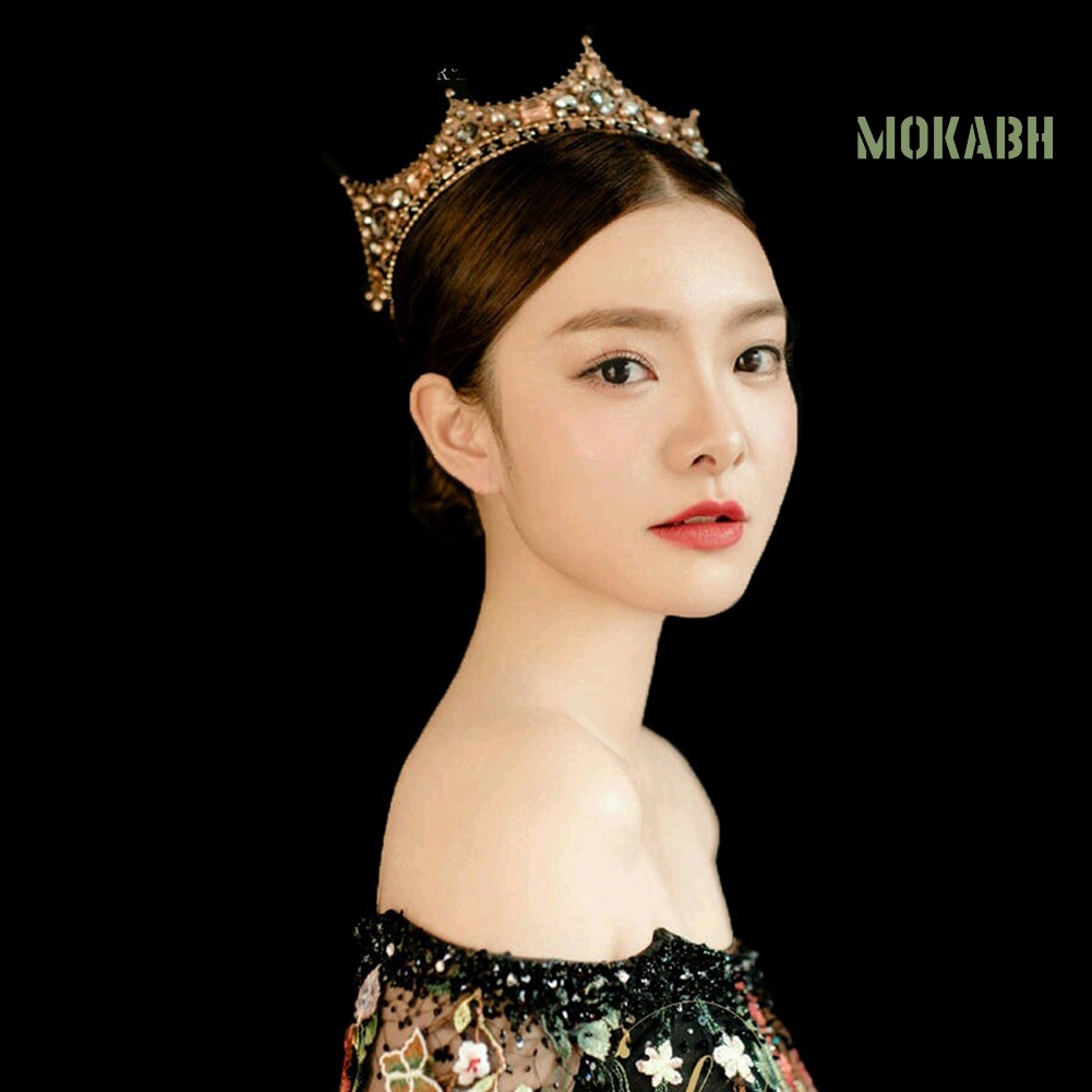 Cài Tóc Hình Vương Miện Nữ Hoàng Phong Cách Baroque Cổ Điển