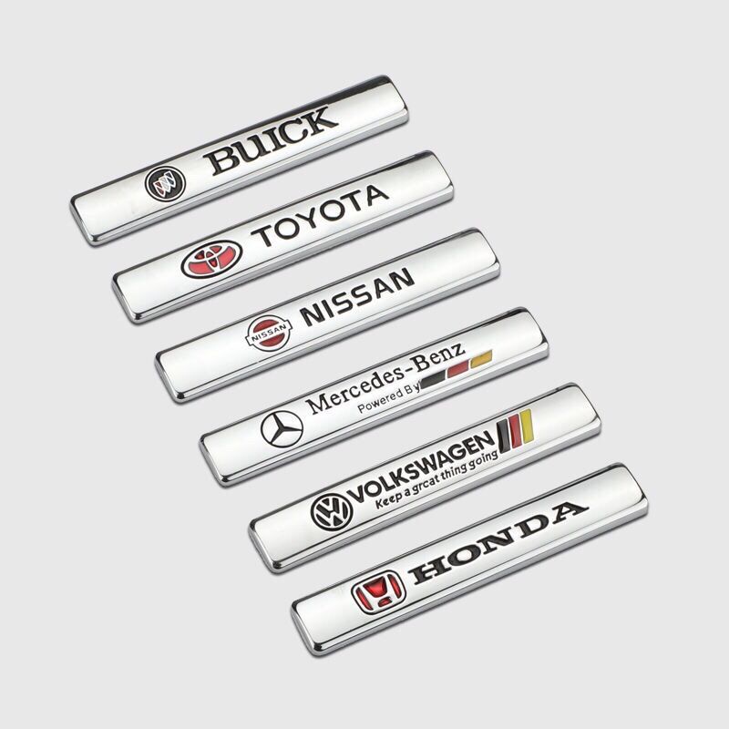 FENDER Miếng Dán Kim Loại 3D In Chữ Trang Trí Thân Xe Hơi