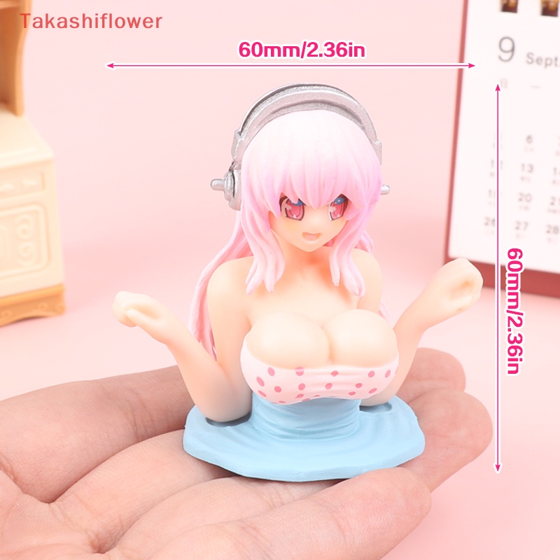 (Takashiflower) Búp Bê Lắc Ngực Trang Trí Bảng Điều Khiển Xe Hơi Gợi Cảm Dễ Thương