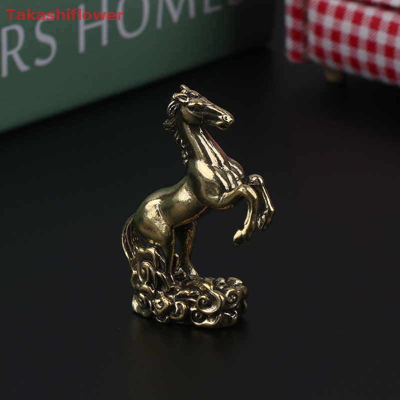 Mô Hình Tượng Ngựa Bằng Đồng Thau Nhỏ Nhắn Để Bàn Trang Trí