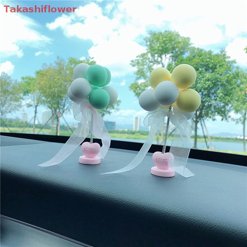 (Takashiflower) Đồ Chơi Lắc Đầu Bong Bóng Trang Trí Bảng Điều Khiển Xe Hơi