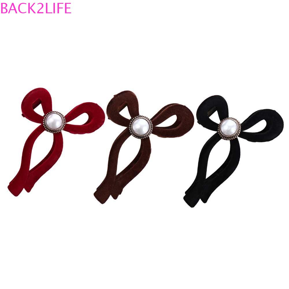 Kẹp Tóc Đuôi Ngựa Hình Nơ Phong Cách Hàn Quốc Ngọt Ngào Thời Trang Dành Cho Nữ Back2Lilife