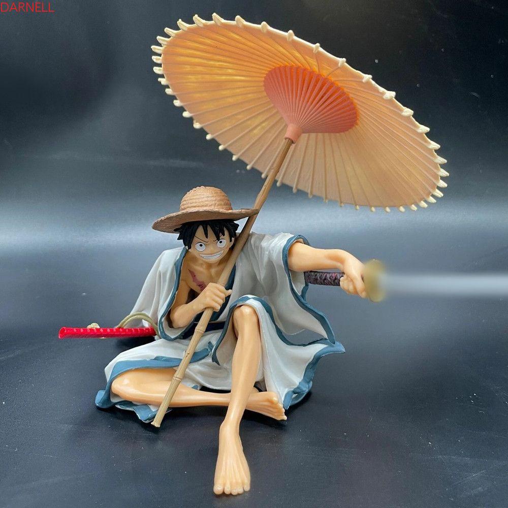 Mô Hình Đồ Chơi Nhân Vật Luffy Cầm Dù 14cm Trang Trí Nhà Cửa