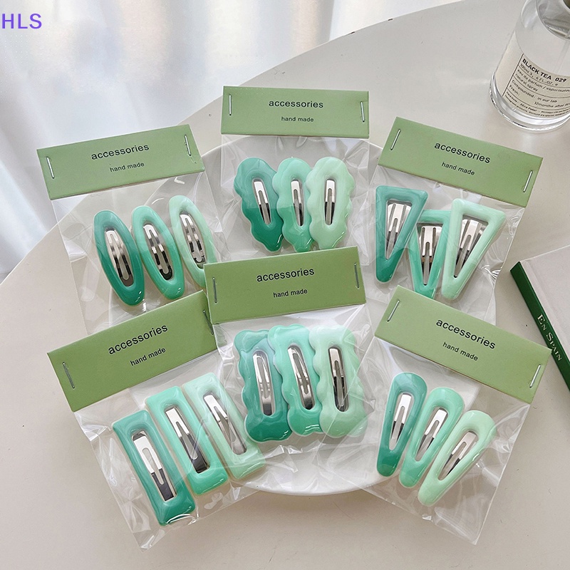 Set 3 Kẹp Tóc Màu Gradient Thời Trang Cho Nữ