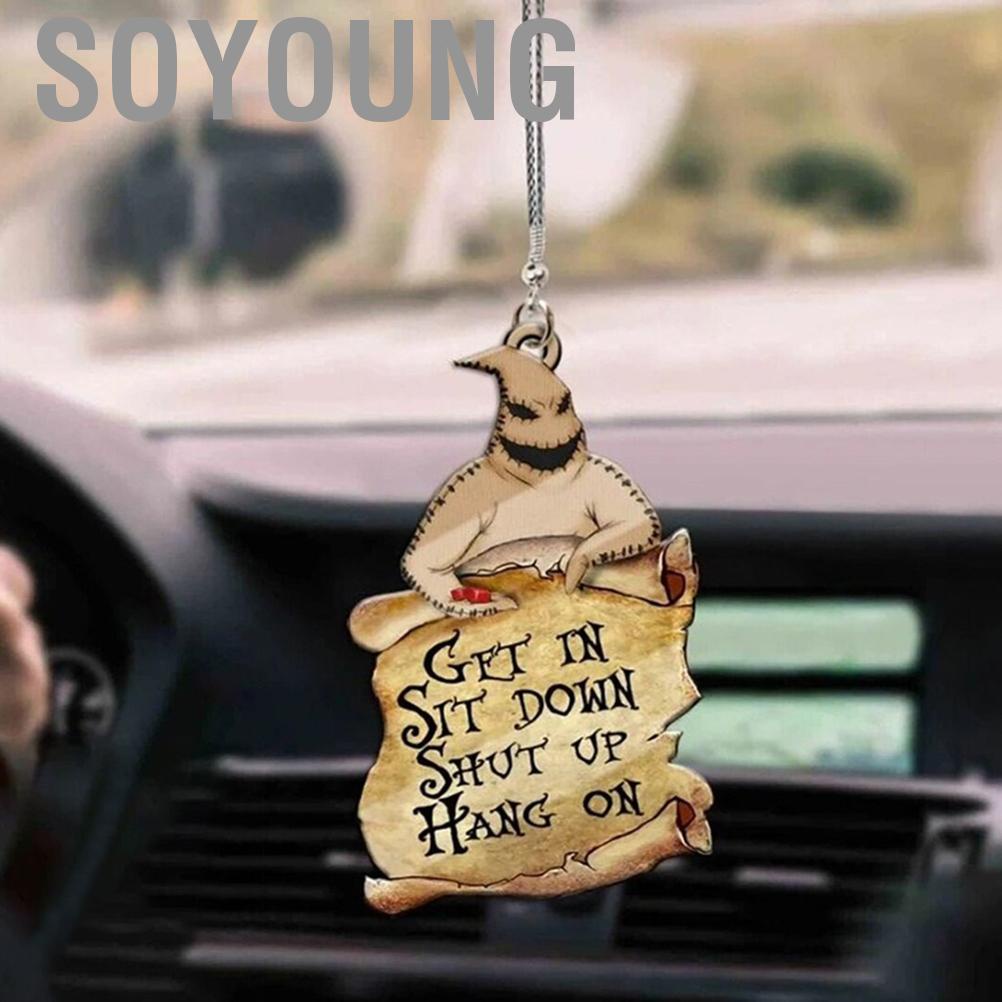 Soyoung [Yue Xinghui] (Processed Intellectual Property) 1PCS Halloween Horror Dwarf Pendant Car Rearview Mirror Acrylic 15