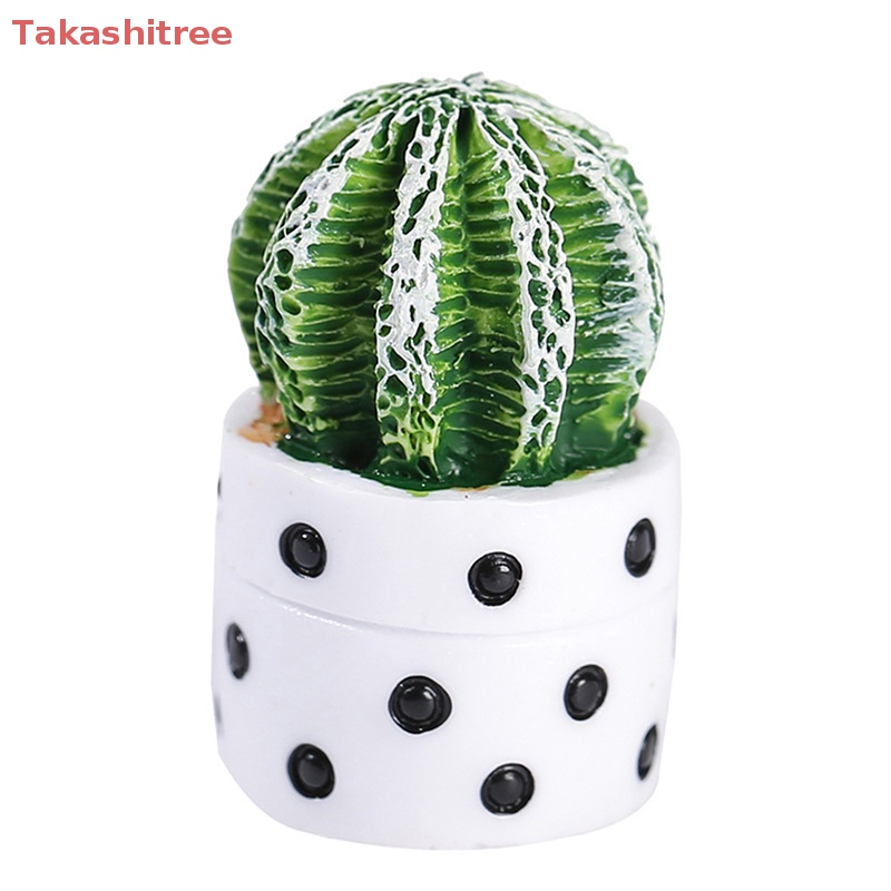 1 / 4 Chậu Cây Mini Tỉ Lệ 1: 12 Dùng Trang Trí Tiểu Cảnh / Nhà Búp Bê