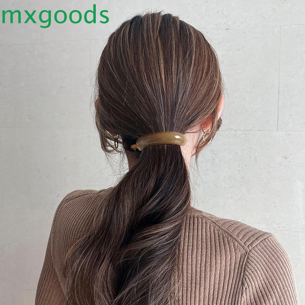 Kẹp Tóc Đuôi Ngựa Trong Suốt Tiện Dụng Giá Đỡ